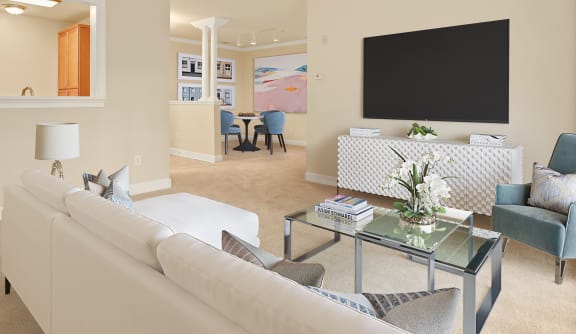 Bright Living Area at The Marque Apartments in Gainesville, VA